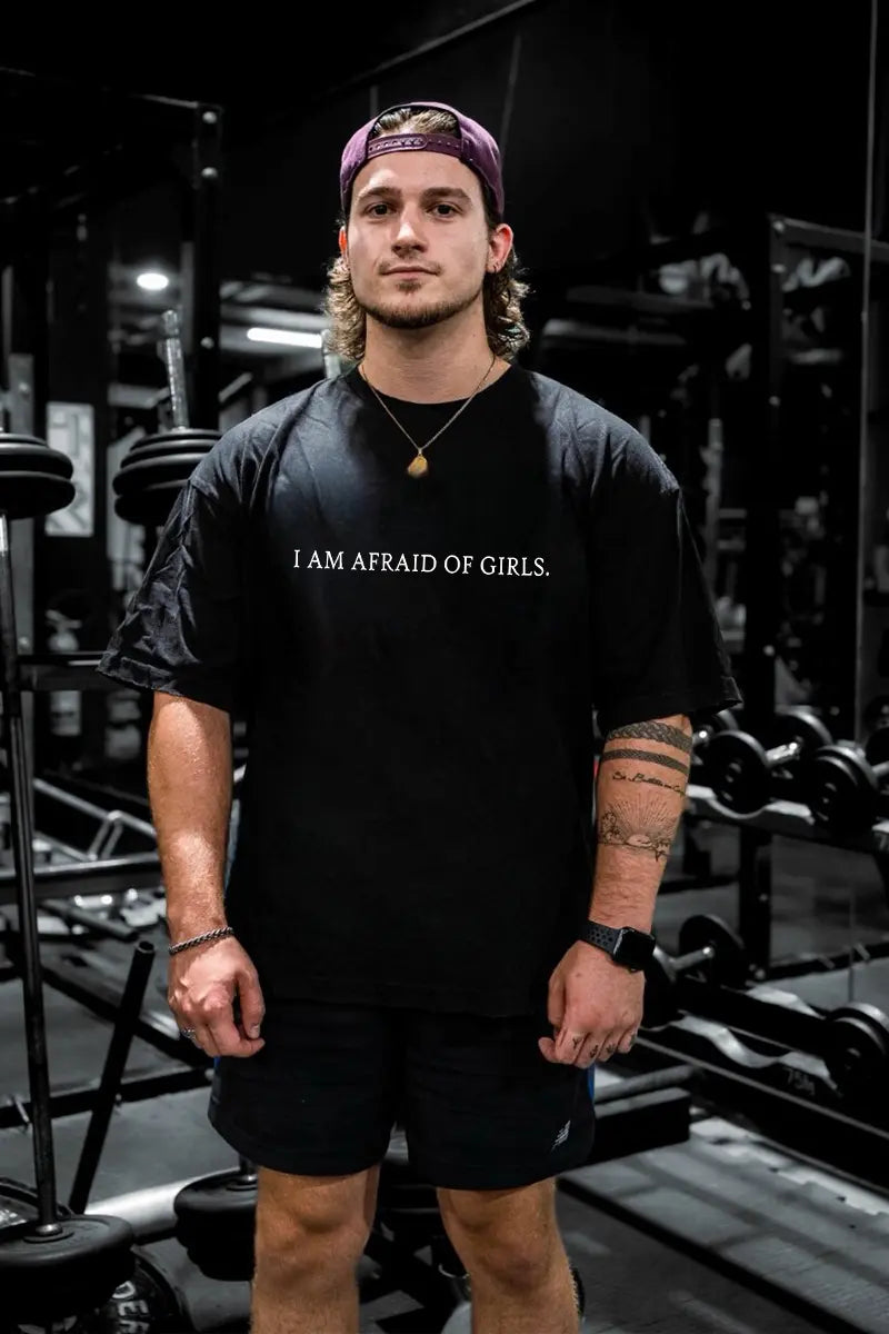 I Am Afraid Of Girls Printed Men's T-shirt