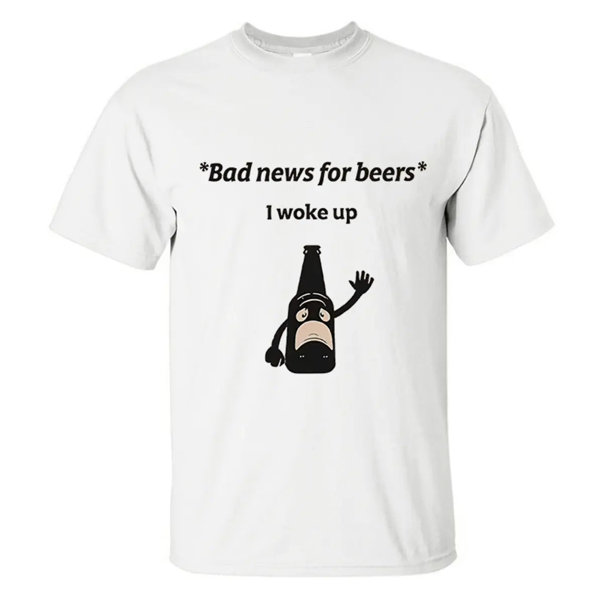 Bad News For Beers Printed Men's T-shirt