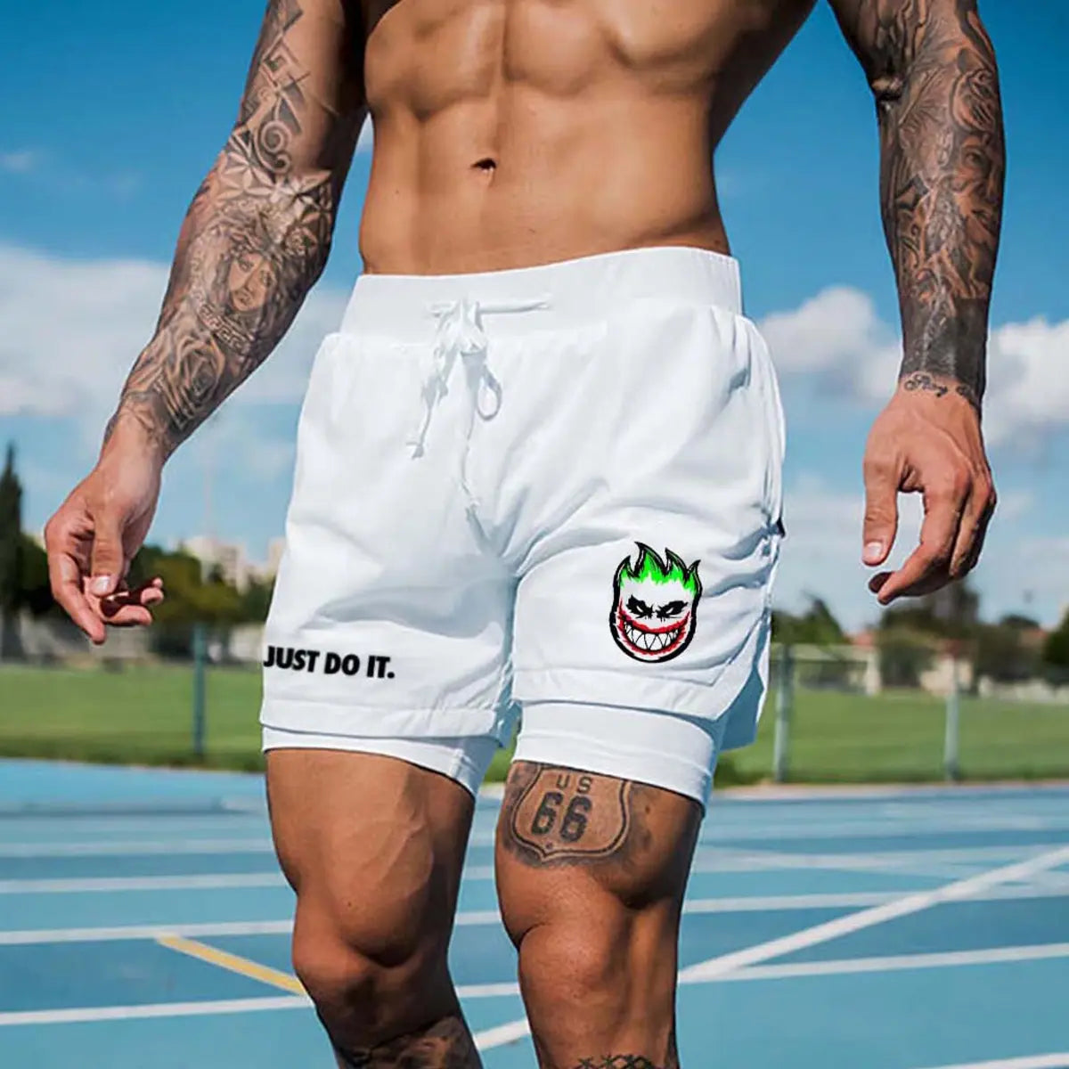 Just Do It Print All-In-One Fitnessshorts für Herren 