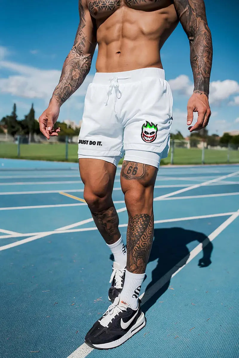 Just Do It Print All-In-One Fitnessshorts für Herren 