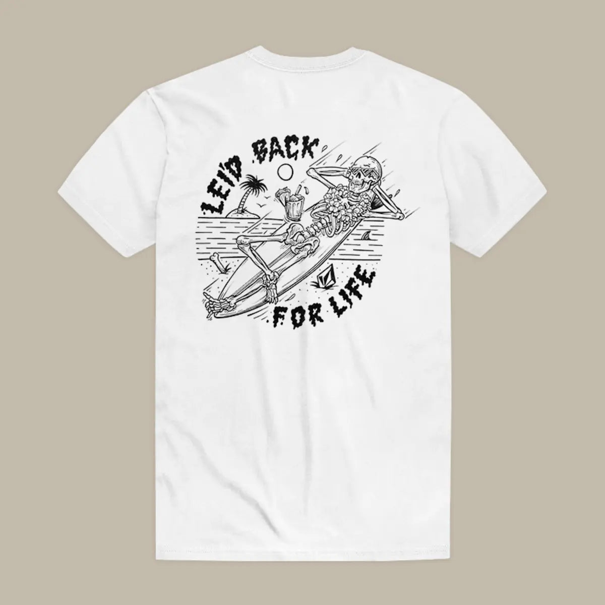 Lei'd Back For Life Printed Men's T-shirt