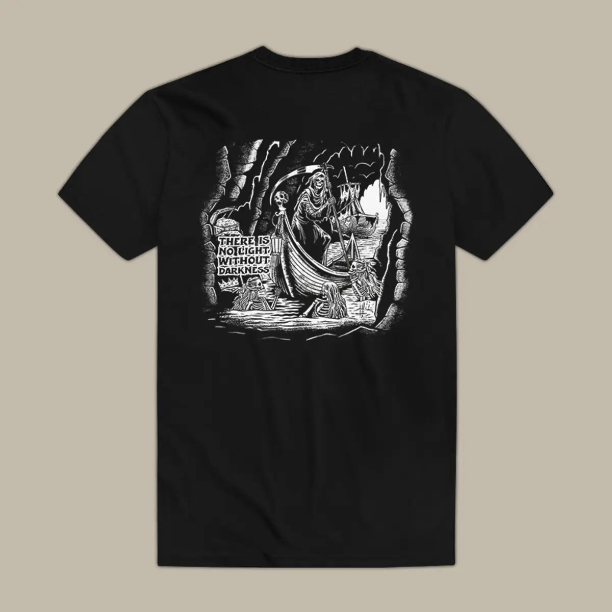 There Is No Light Without Darkness Printed Men's T-shirt