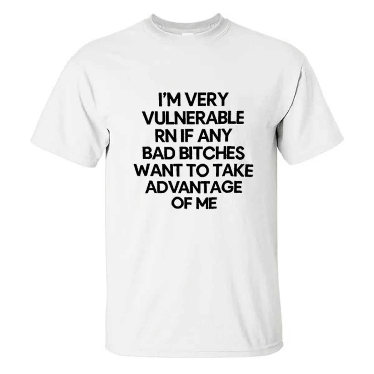 I'm Very Vulnerable  Printed Men's T-shirt