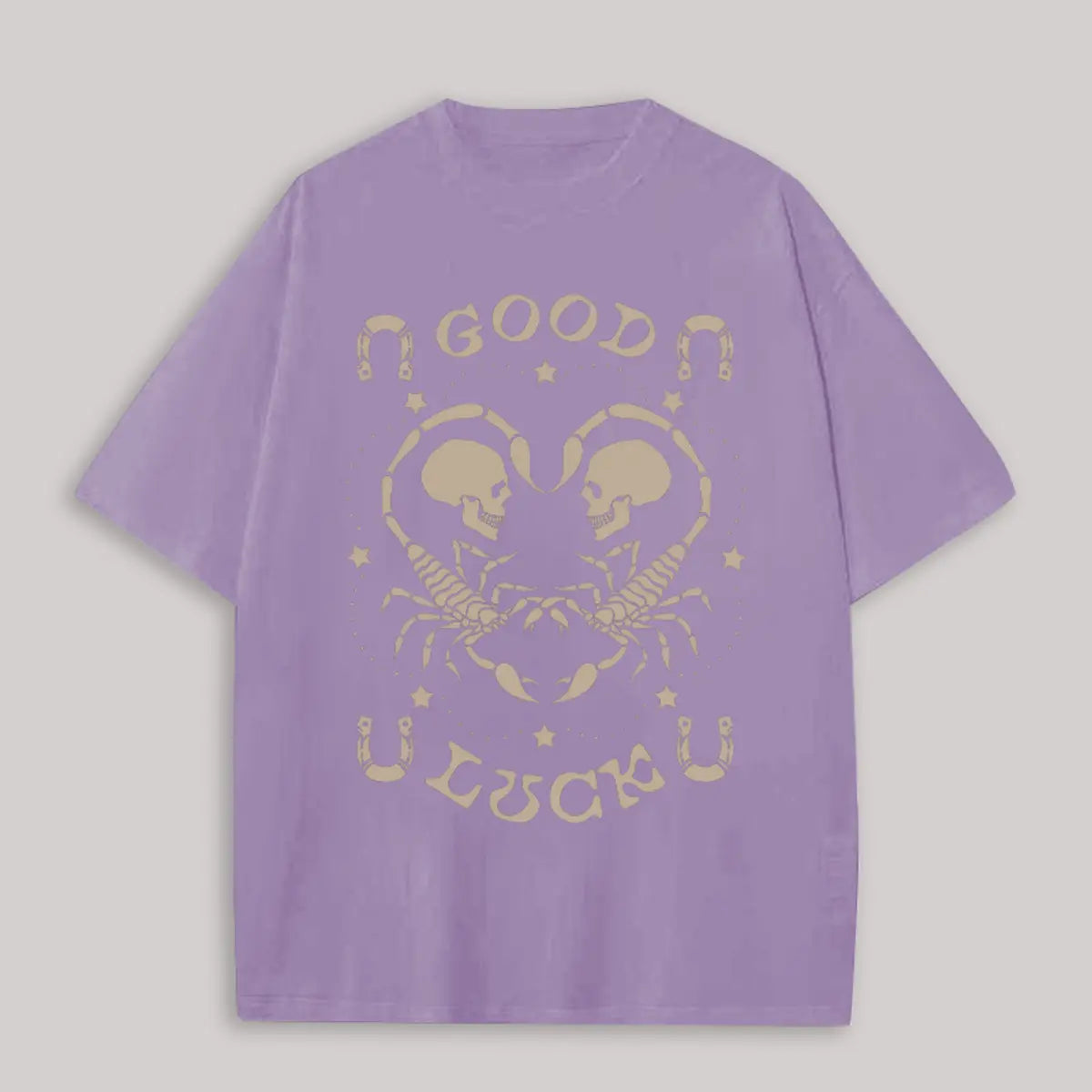 Good Luck Printed Oversized Unisex T-shirts