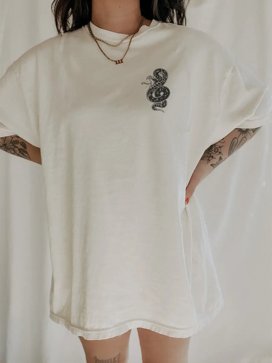 Long Live Rad Women Printed Oversized Unisex T-shirts