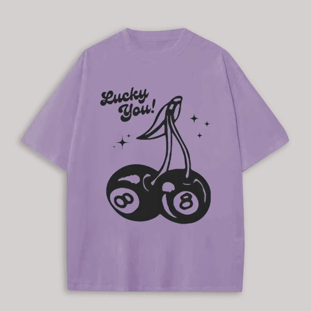 Lucky You Printed Oversized Unisex T-shirts