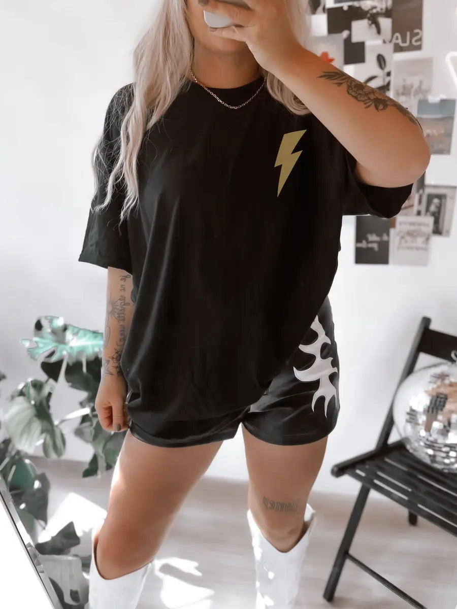 Rad Babes Fast Bikes Printed Oversized Unisex T-shirts