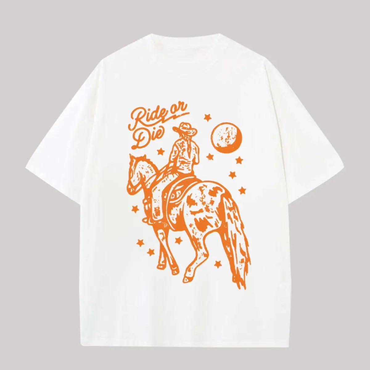 Ride or Die Printed Oversized Unisex T-shirts