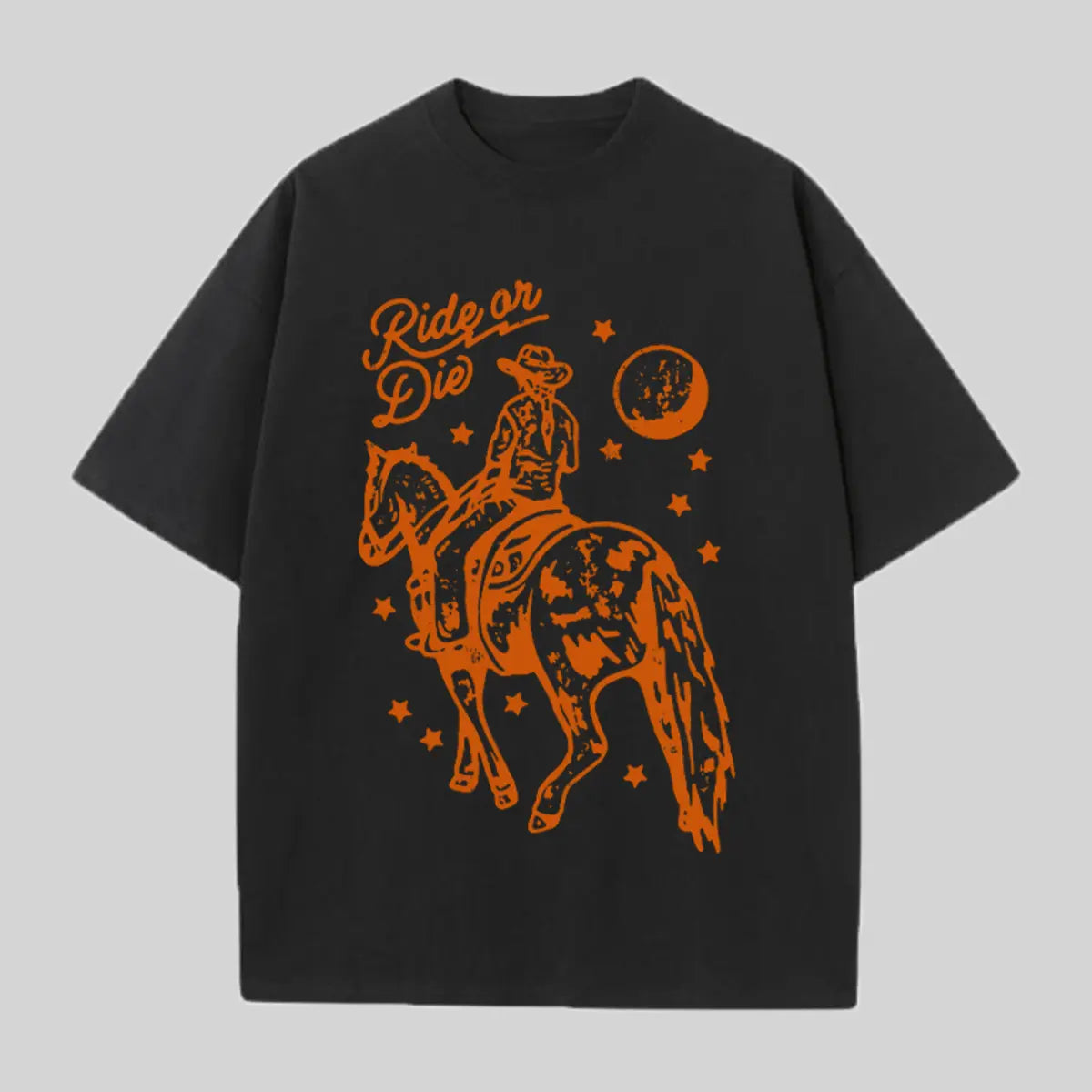 Ride or Die Printed Oversized Unisex T-shirts