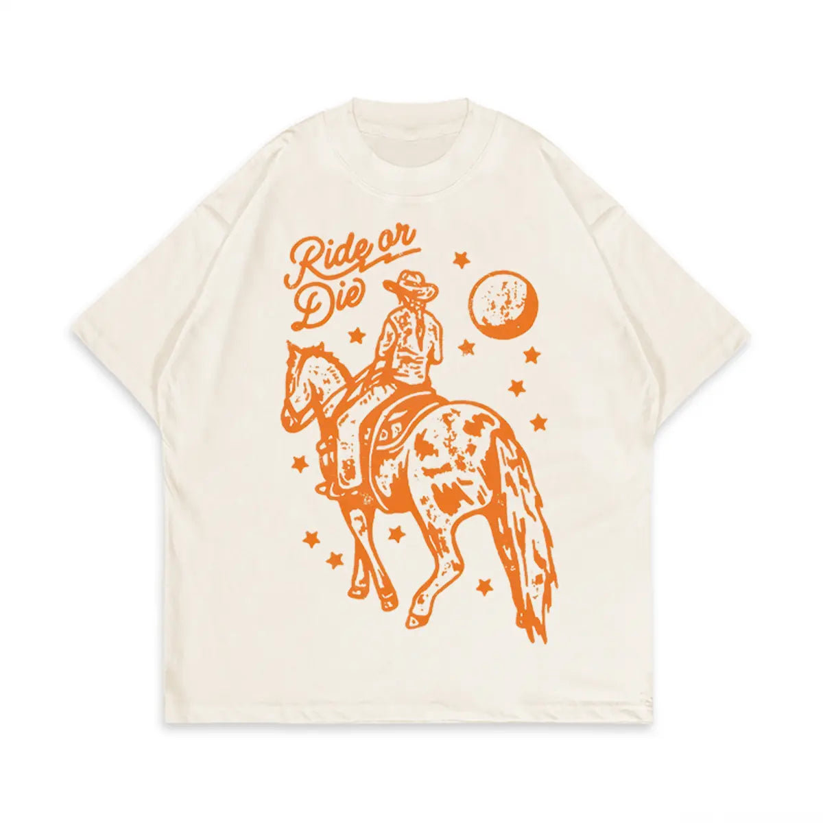 Ride or Die Printed Oversized Unisex T-shirts