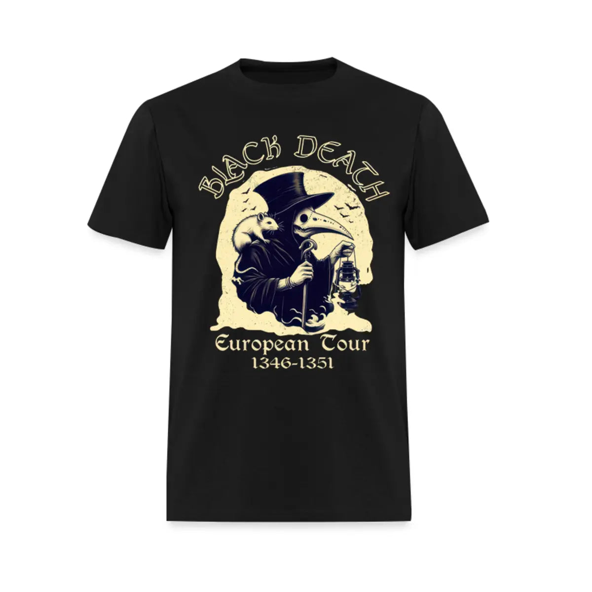 Black Death European Tour Tour Printed Men's T-Shirt