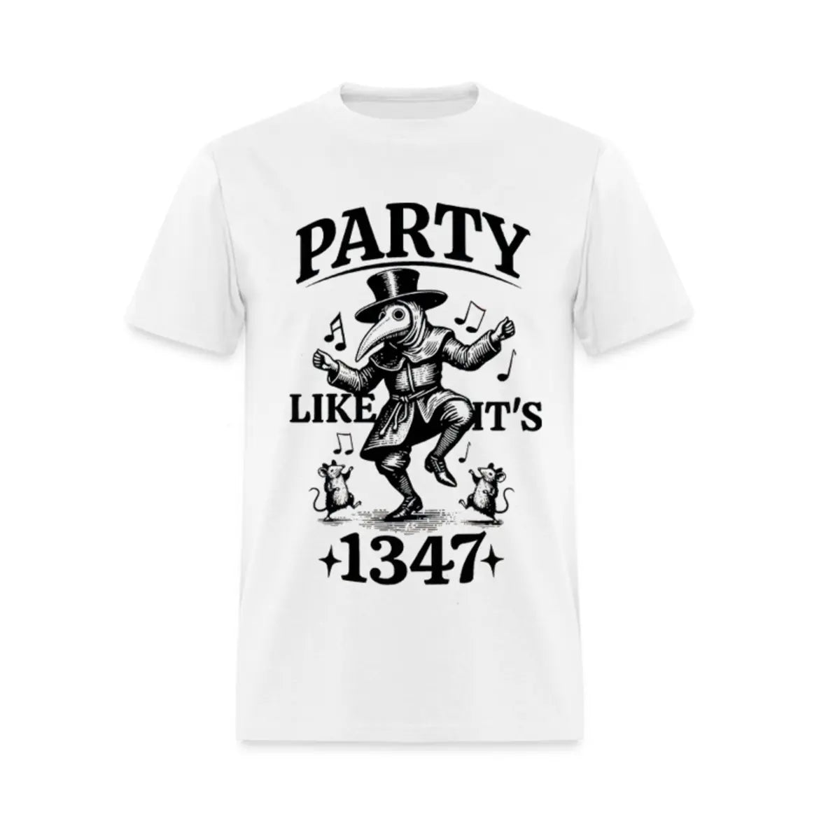 Party Like It's 1347 Printed Men's T-shirt
