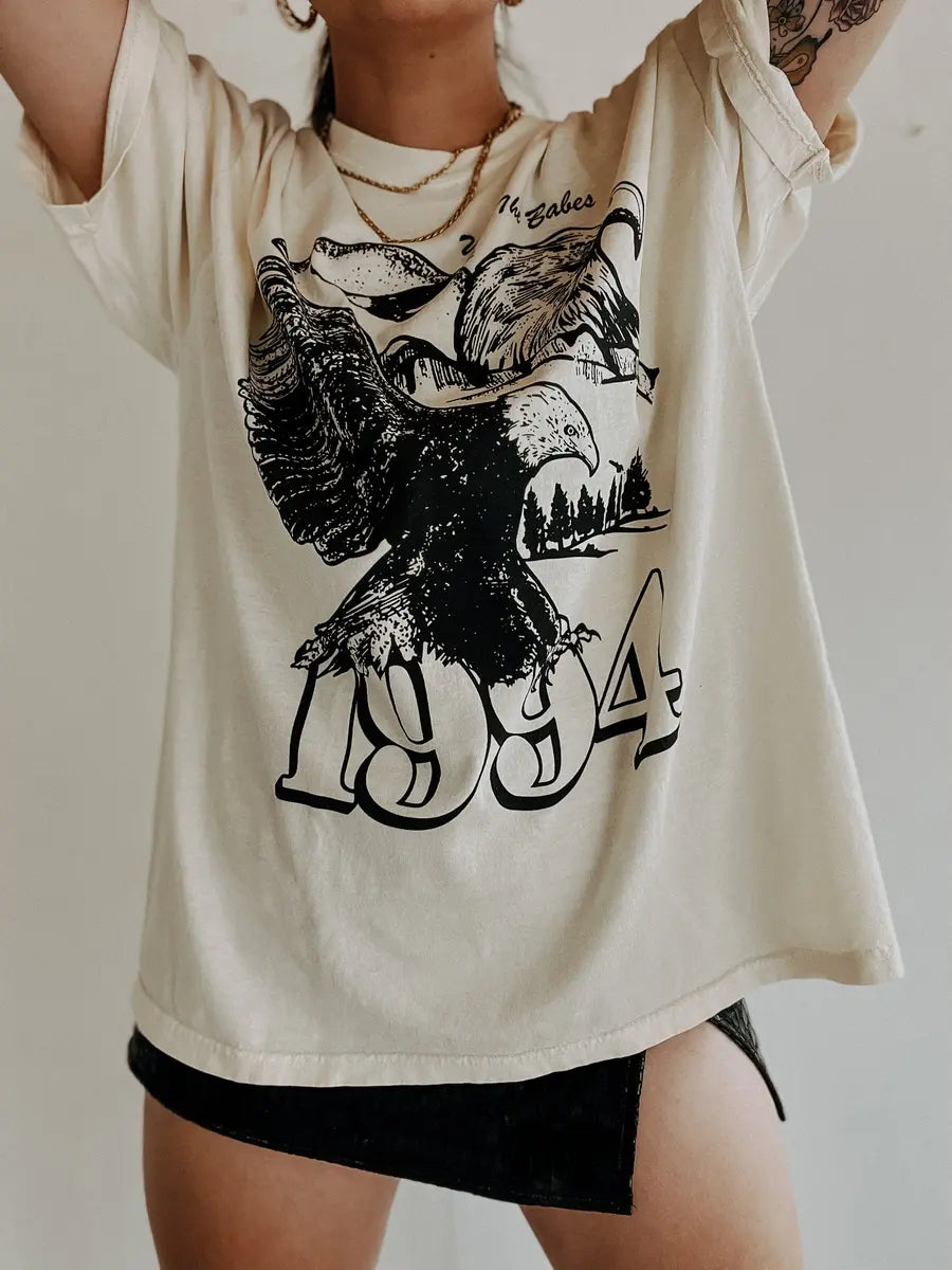 1994 Eagle Printed Oversized Unisex T-shirts