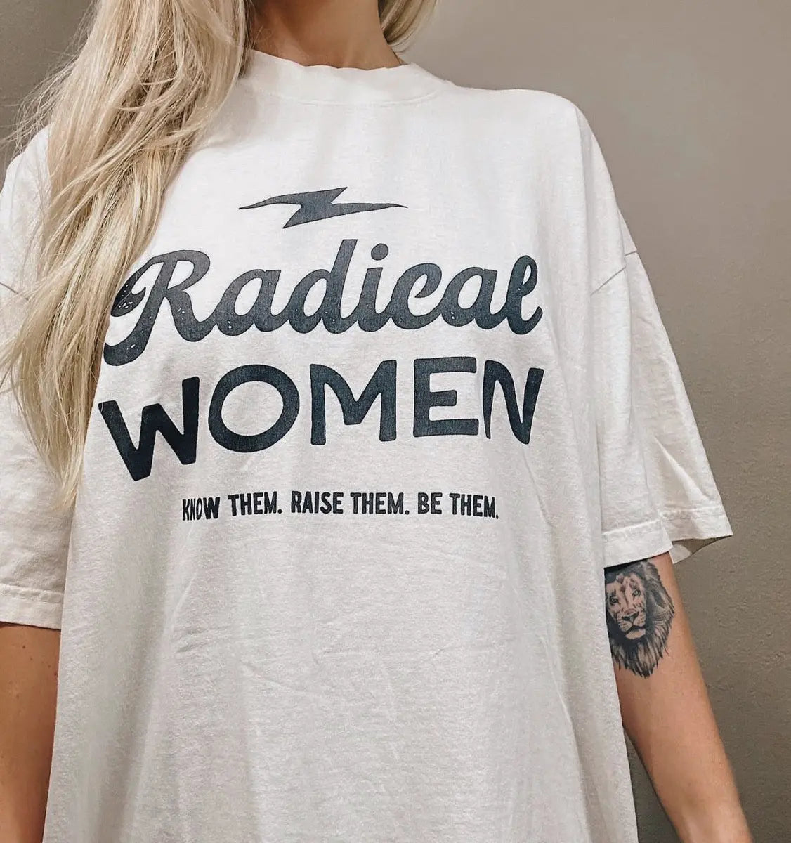 Radical Women Printed Oversized Unisex T-shirts