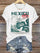 Golfo De México Printed Crew Neck Women's T-shirt