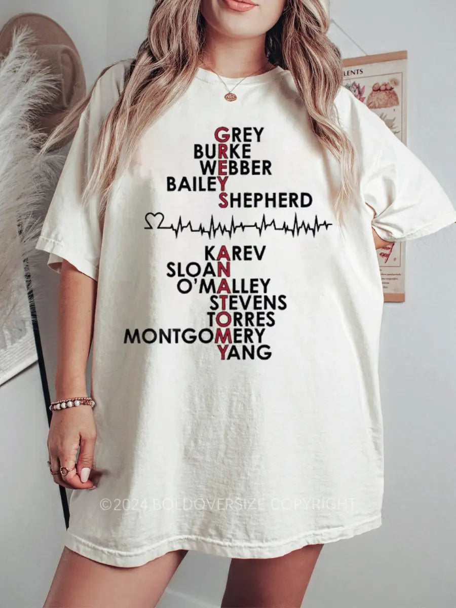 Vintage Movie Cast Crew Printed Oversized Unisex T-shirts