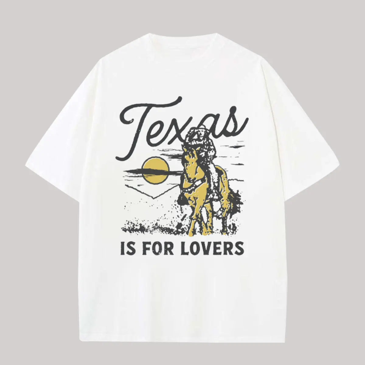 Texas Is For Lovers Printed Oversized Unisex T-shirts