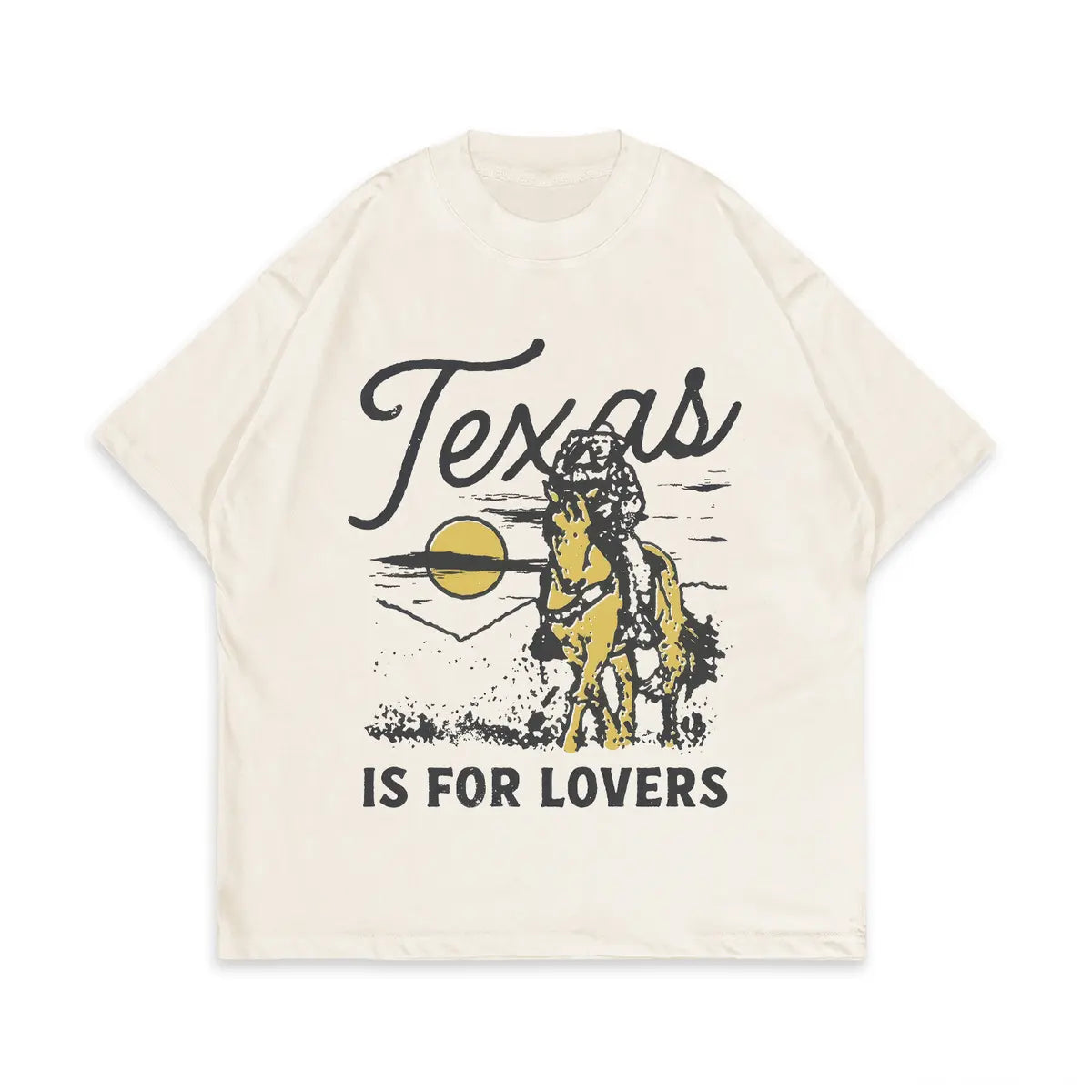 Texas Is For Lovers Printed Oversized Unisex T-shirts