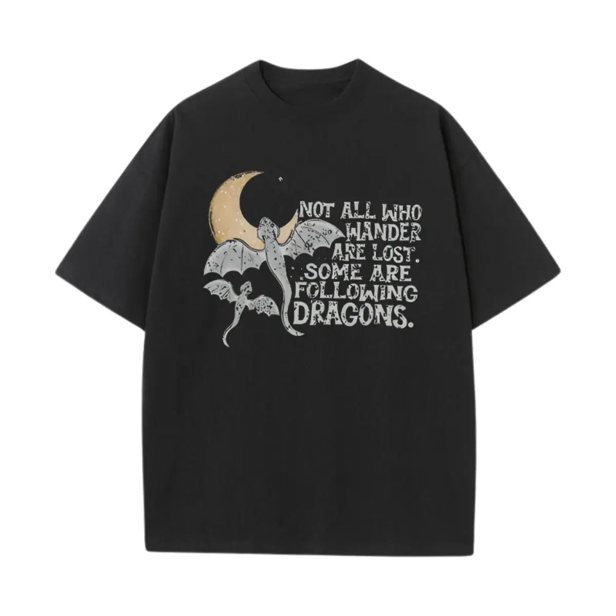Not All Who Wander Are Lost Printed Oversized Unisex T-shirts