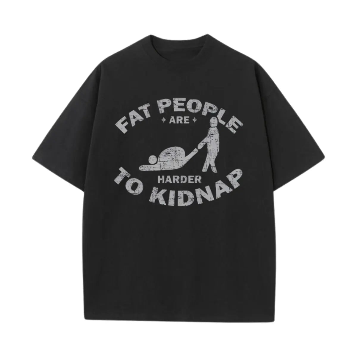 Vintage Fat Positive Printed Oversized Unisex T-shirts