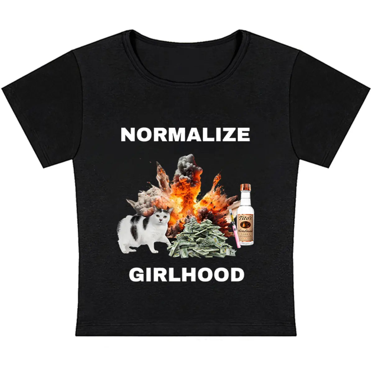Normalize Girlhood Printed Baby Tee