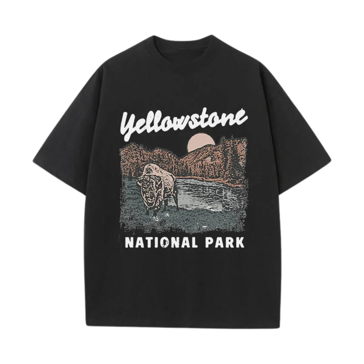 Yellowstone National Park Printed Oversized Unisex T-shirts