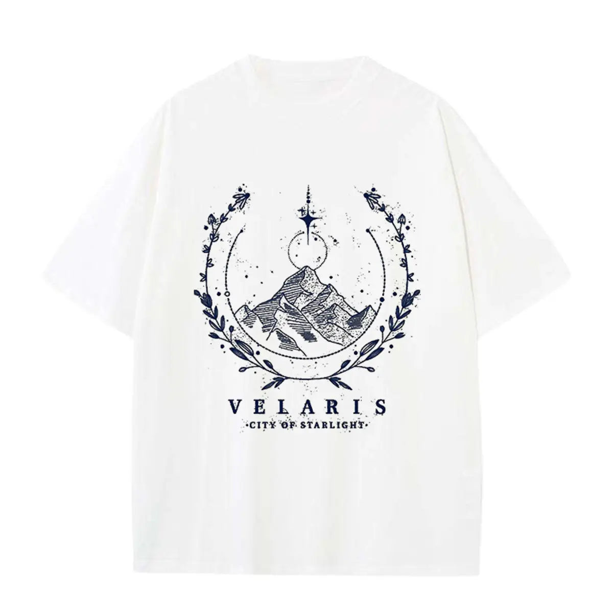 Vintage Style Velaris Book Printed Oversized Unisex T-shirts
