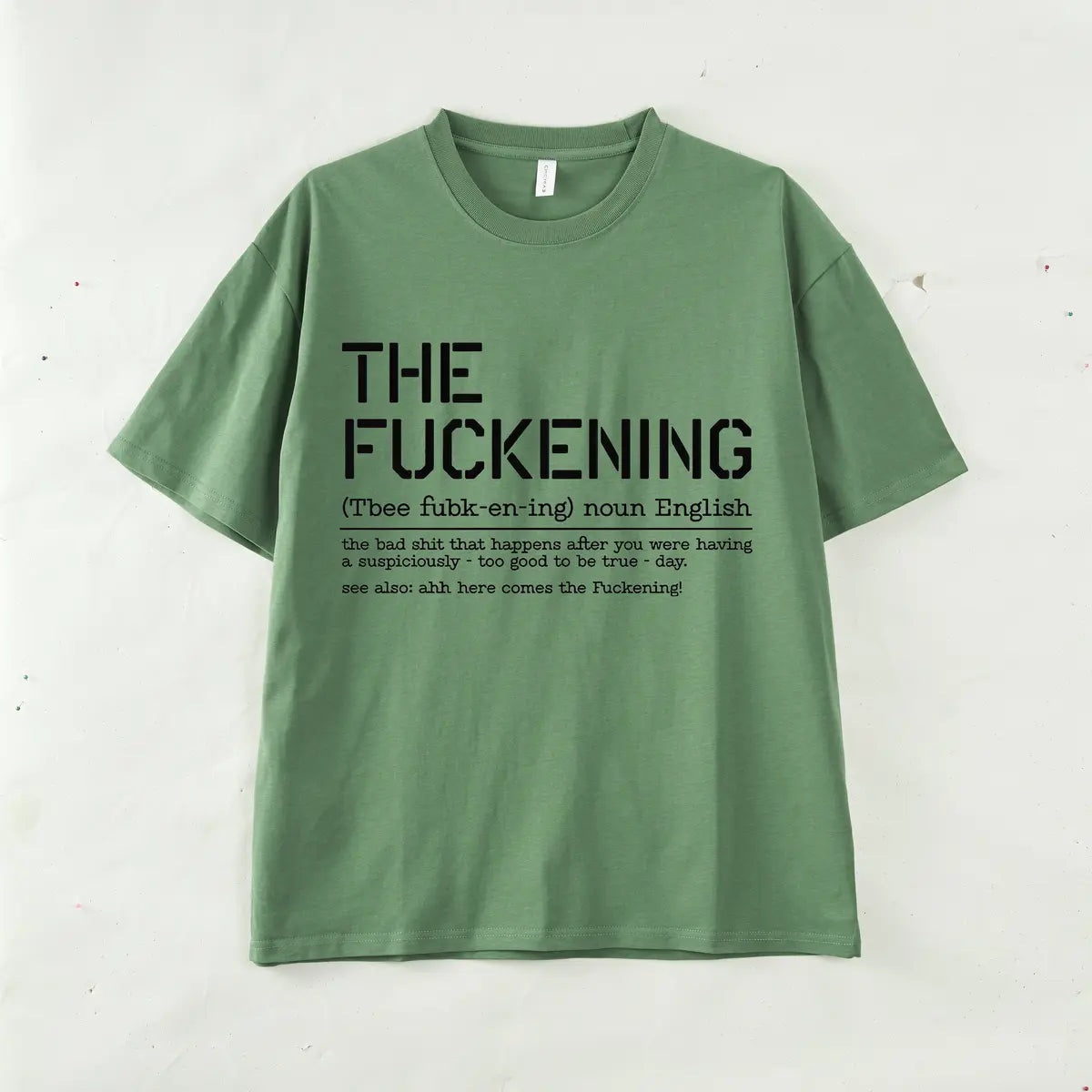 Vintage The F*ckening Printed Oversized Unisex T-shirts