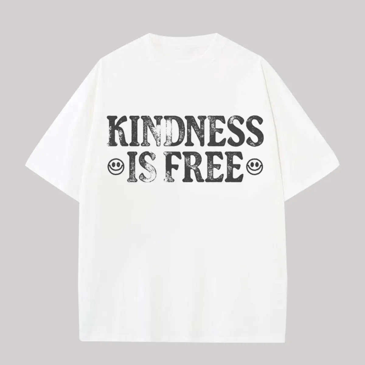 Kindness is Free Printed Oversized Unisex T-shirts