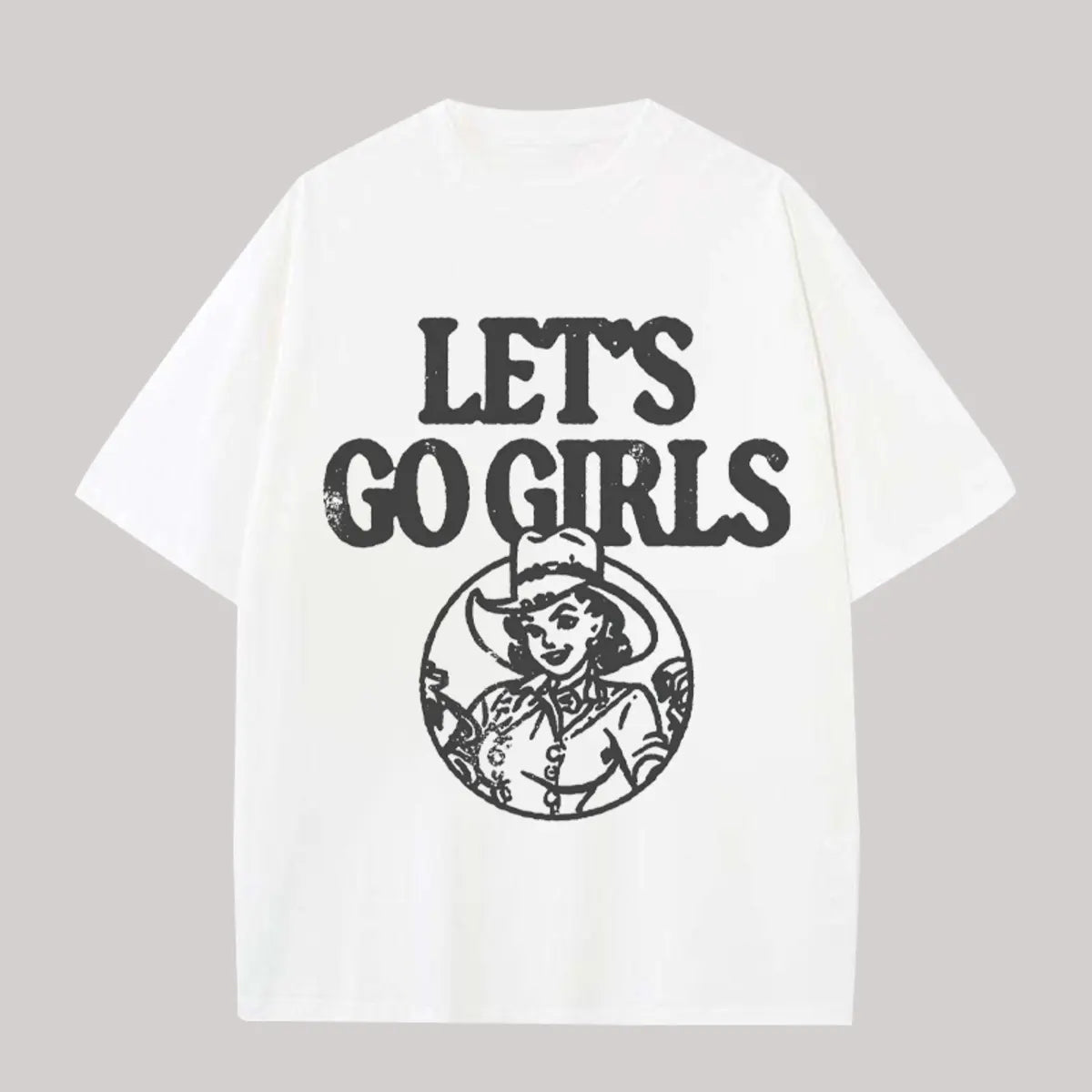 Lets Go Girls Printed Oversized Unisex T-shirts