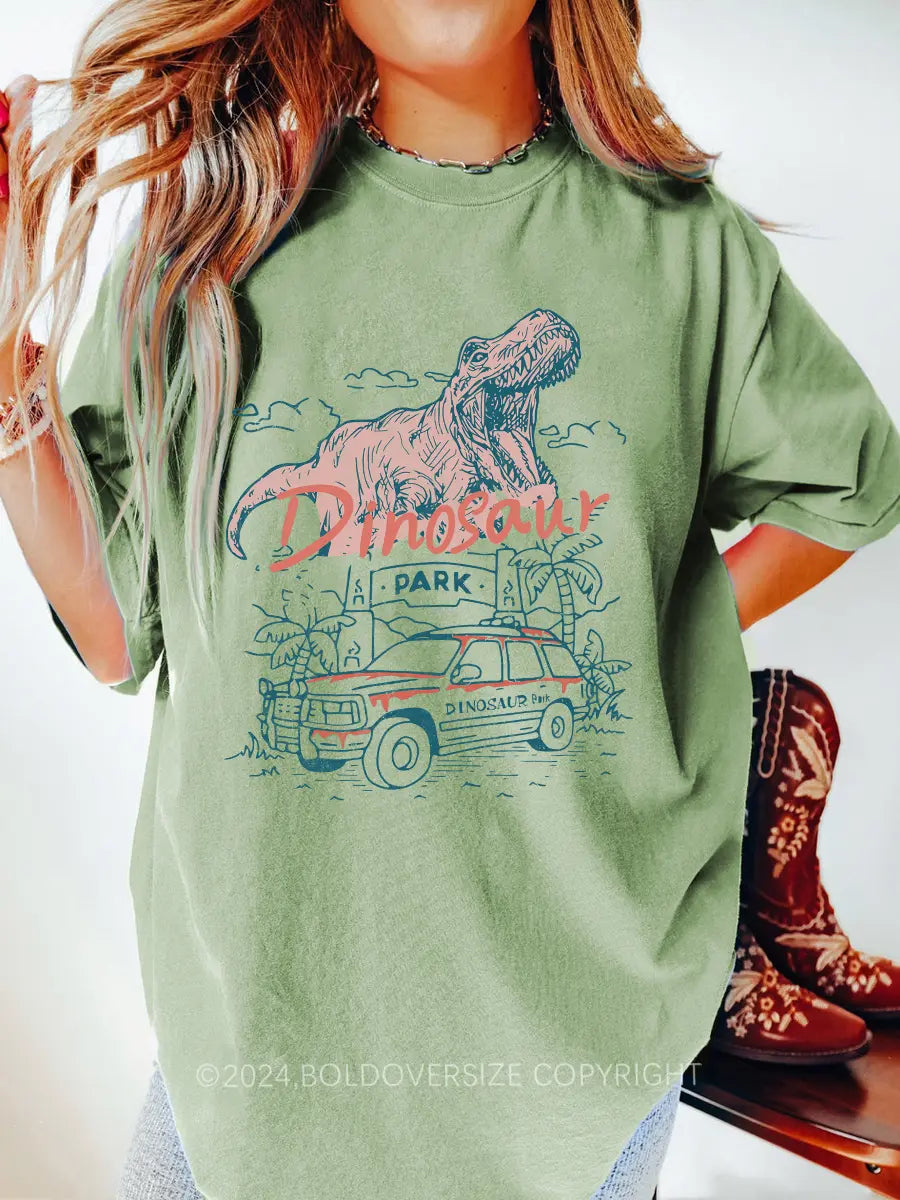 Vintage Dinosaur Movie Printed Oversized Unisex T-shirts