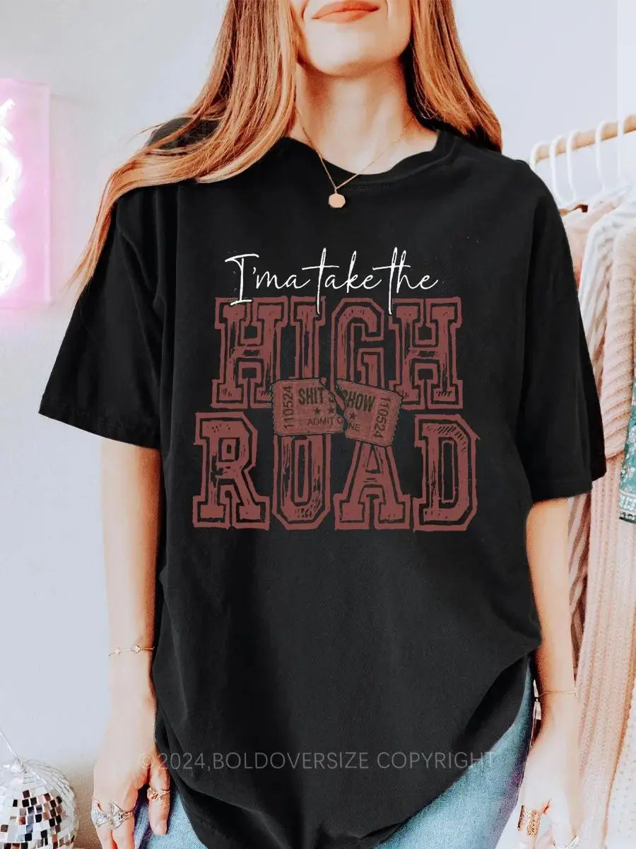 Vintage High Road Printed Oversized Unisex T-shirts
