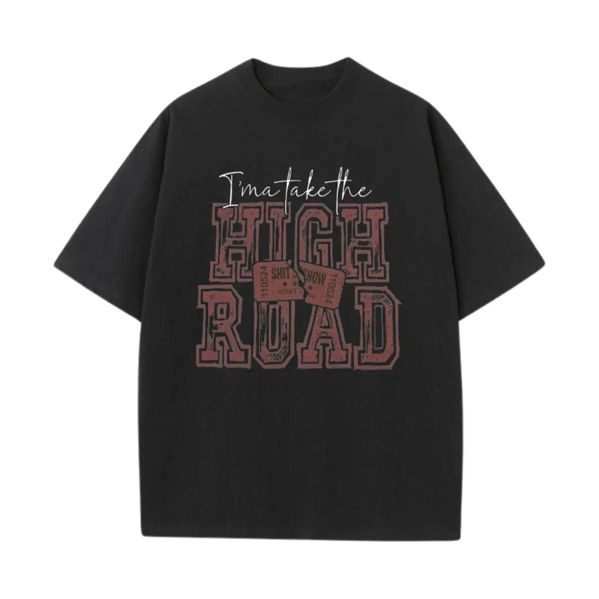 Vintage High Road Printed Oversized Unisex T-shirts