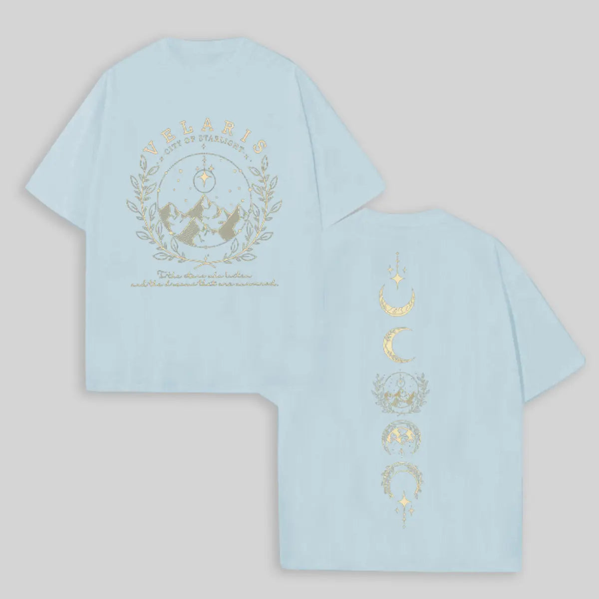Vintage The Night Court Novel Printed Oversized Unisex T-shirts
