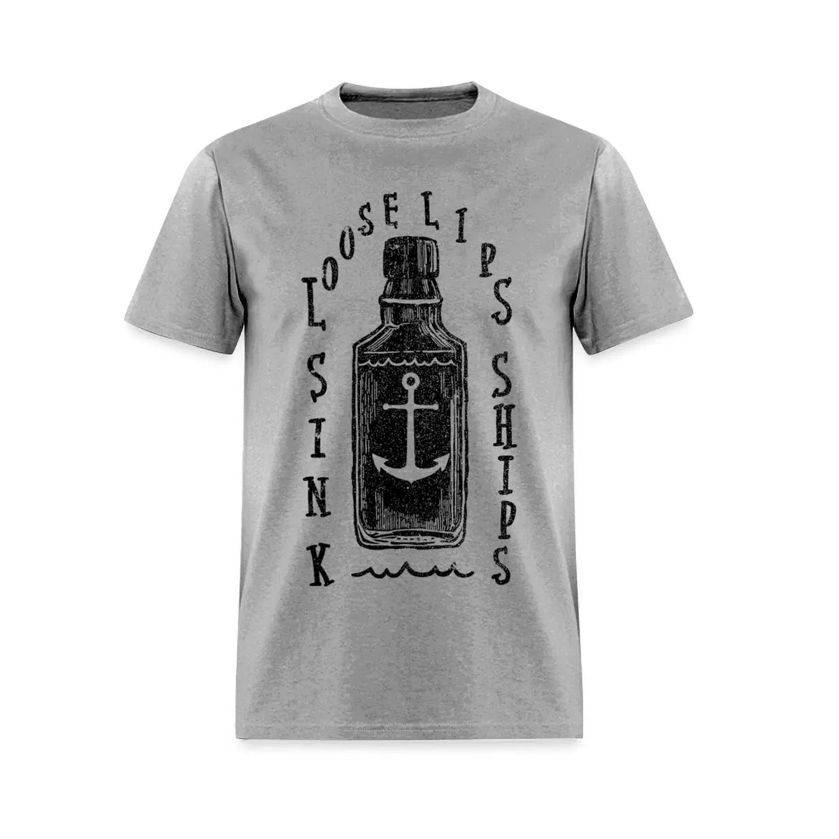 Loose Lips Sink Ships Printed Men's T-shirt