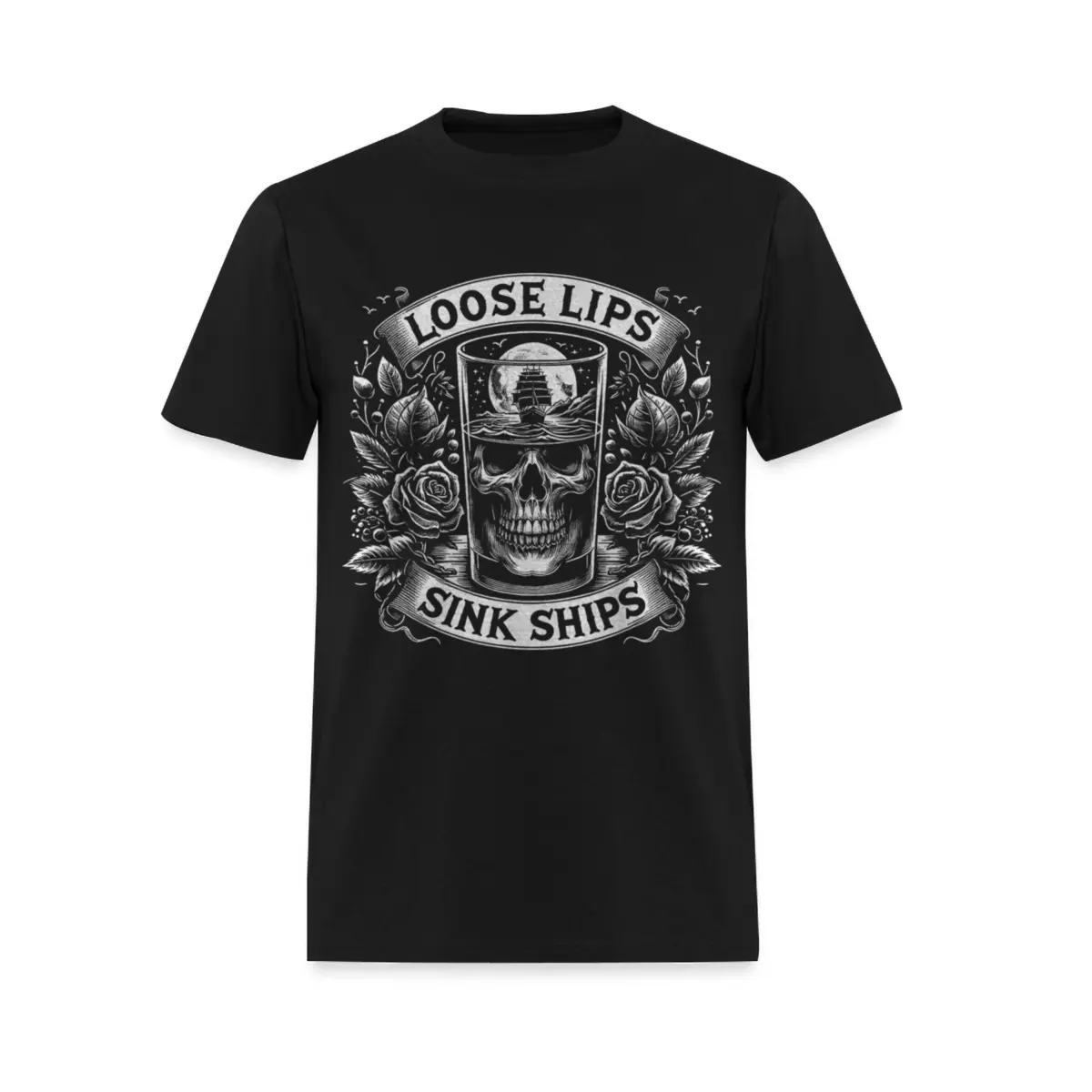 Loose Lips Sink Ships Printed Men's T-shirt
