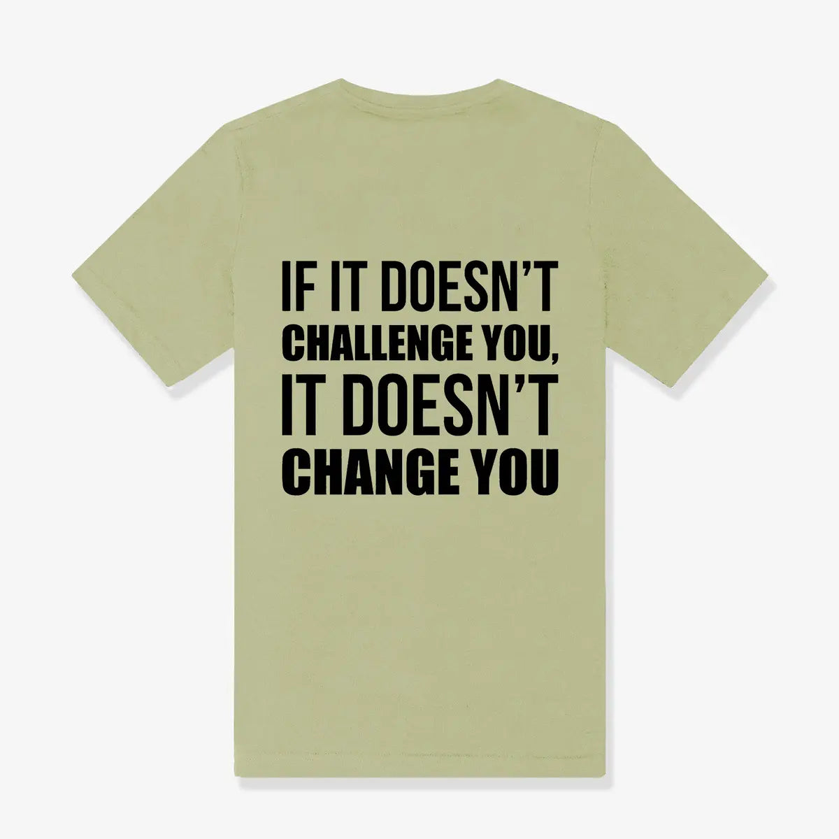 If It Doesn't Challenge You, It Doesn't Change You Printed Women's T-shirt