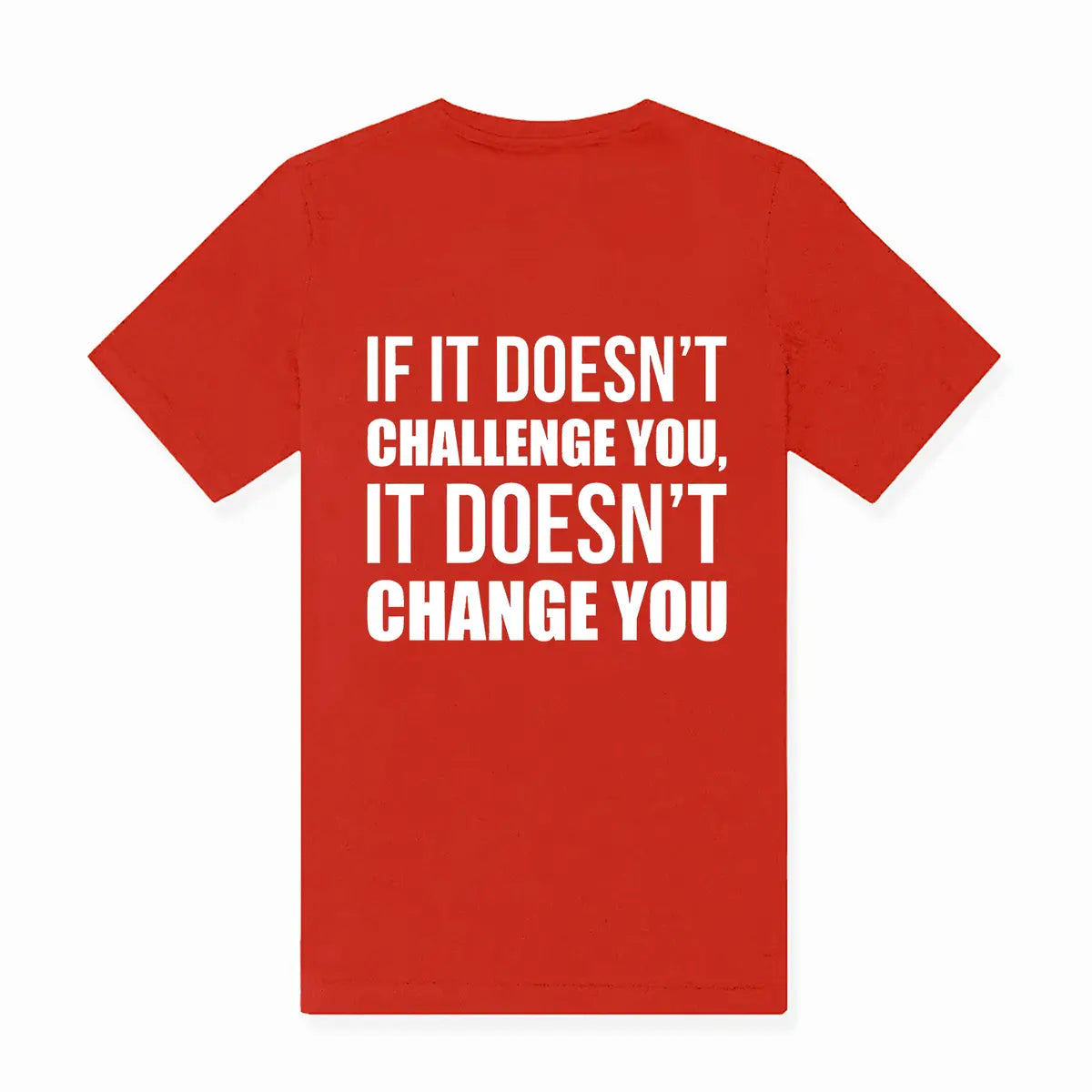 If It Doesn't Challenge You, It Doesn't Change You Printed Women's T-shirt