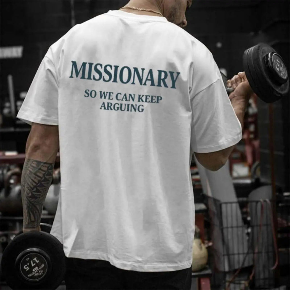 Missionary So We Can Keep Arguing Printed Men's T-shirt