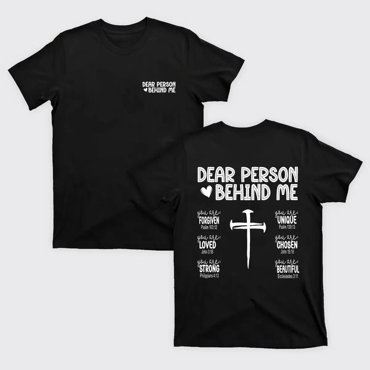 Dear Person Behind Me Printed Men's T-shirt