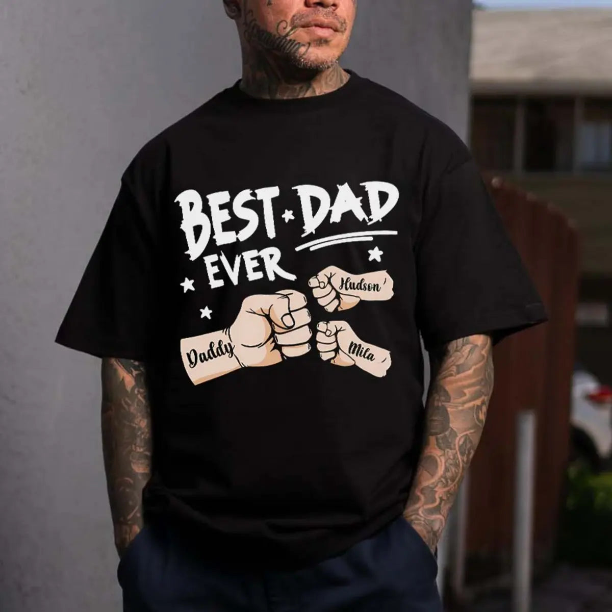 Best Dad Ever Printed Men's T-shirt
