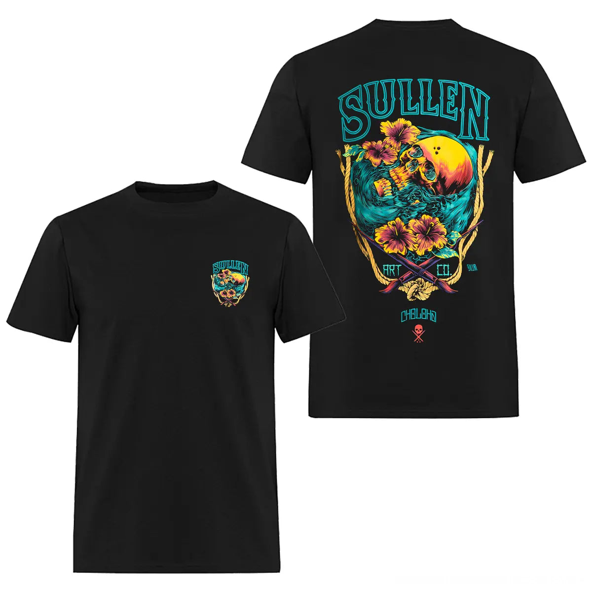 Sinking Skull Printed Men's T-shirt