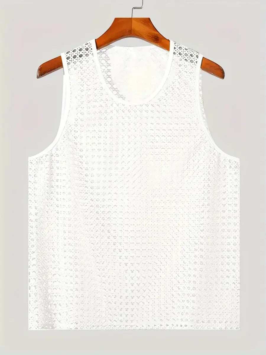 Fitness Sports Mesh Sexy Knit Men's Vest