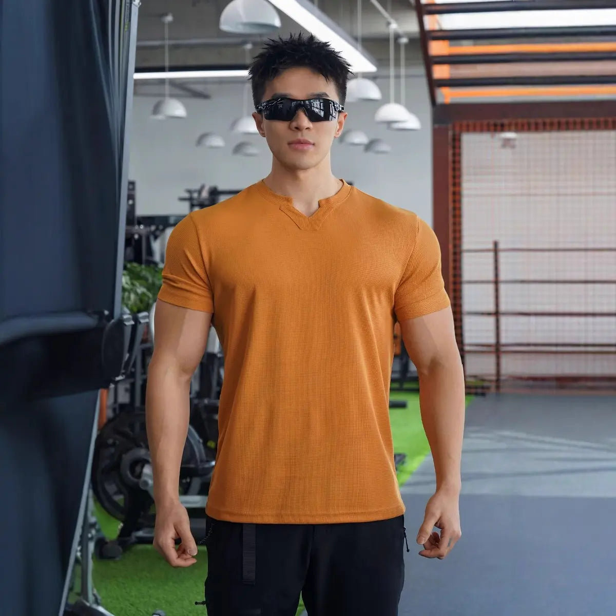 Solid Color Men's Sports T-Shirt