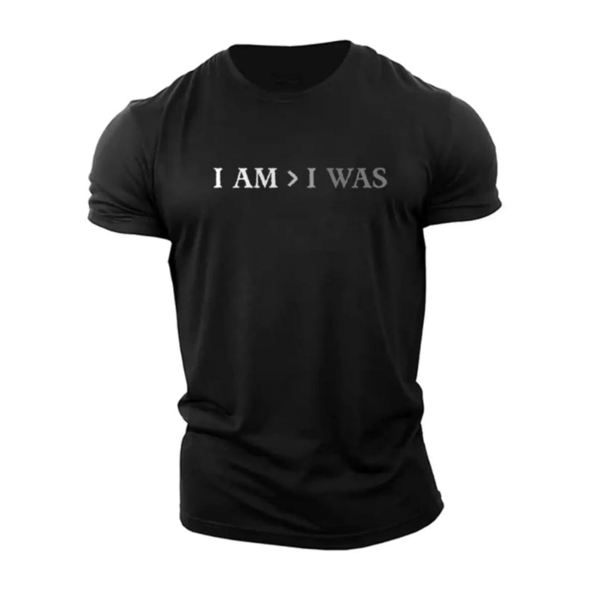 I Am > I Was Printed Men's T-Shirt