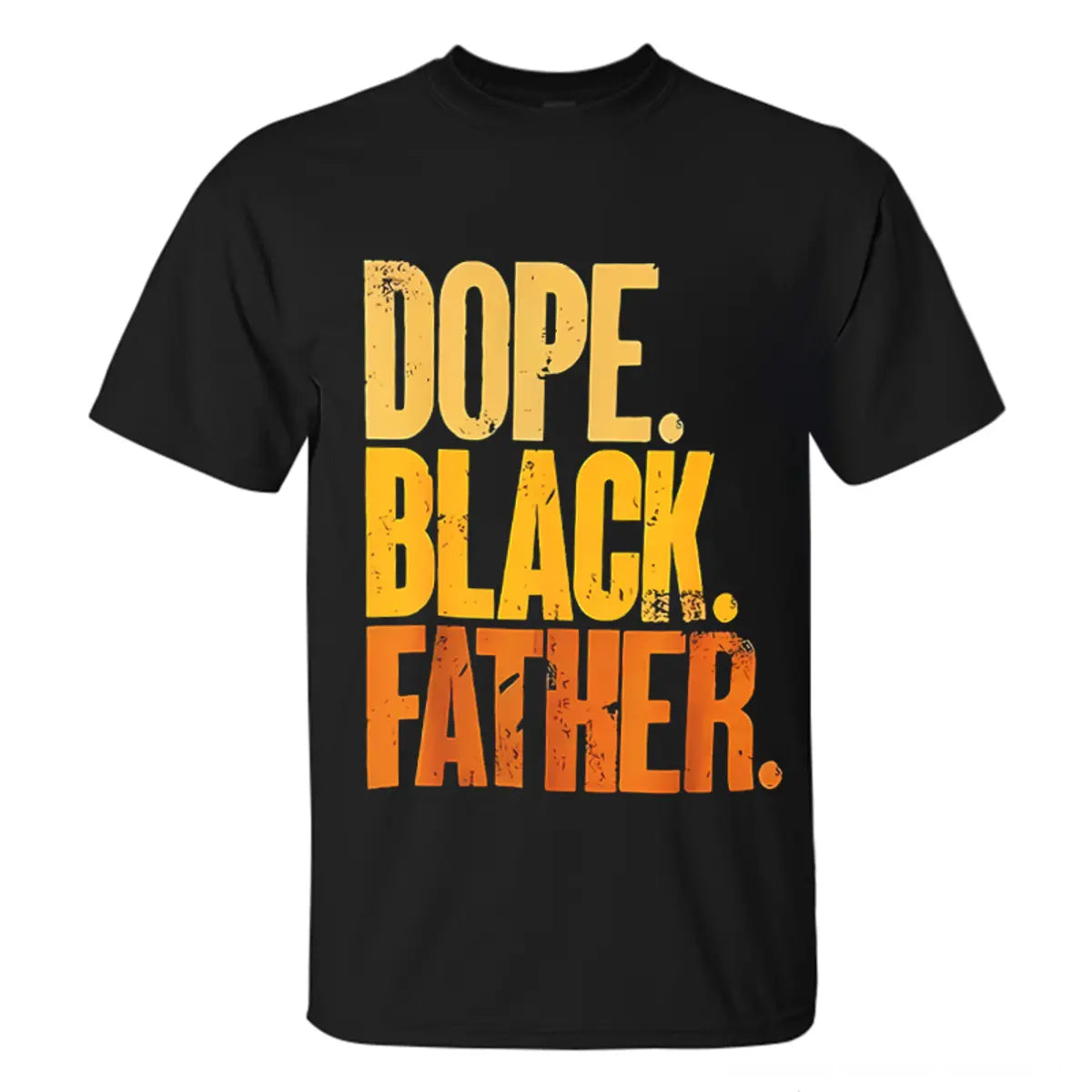 Dope Black Father Printed Men's T-shirt