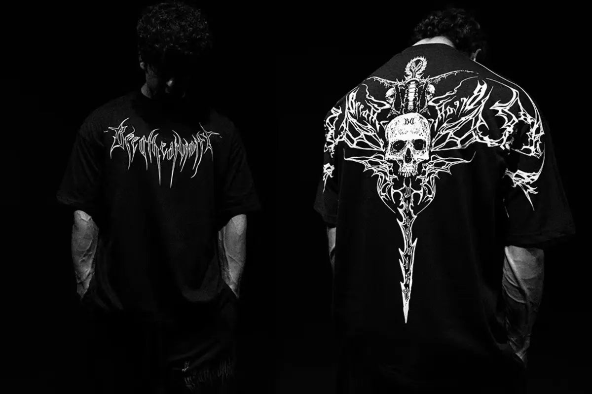 Summer Skull Cross Print Men's T-Shirt