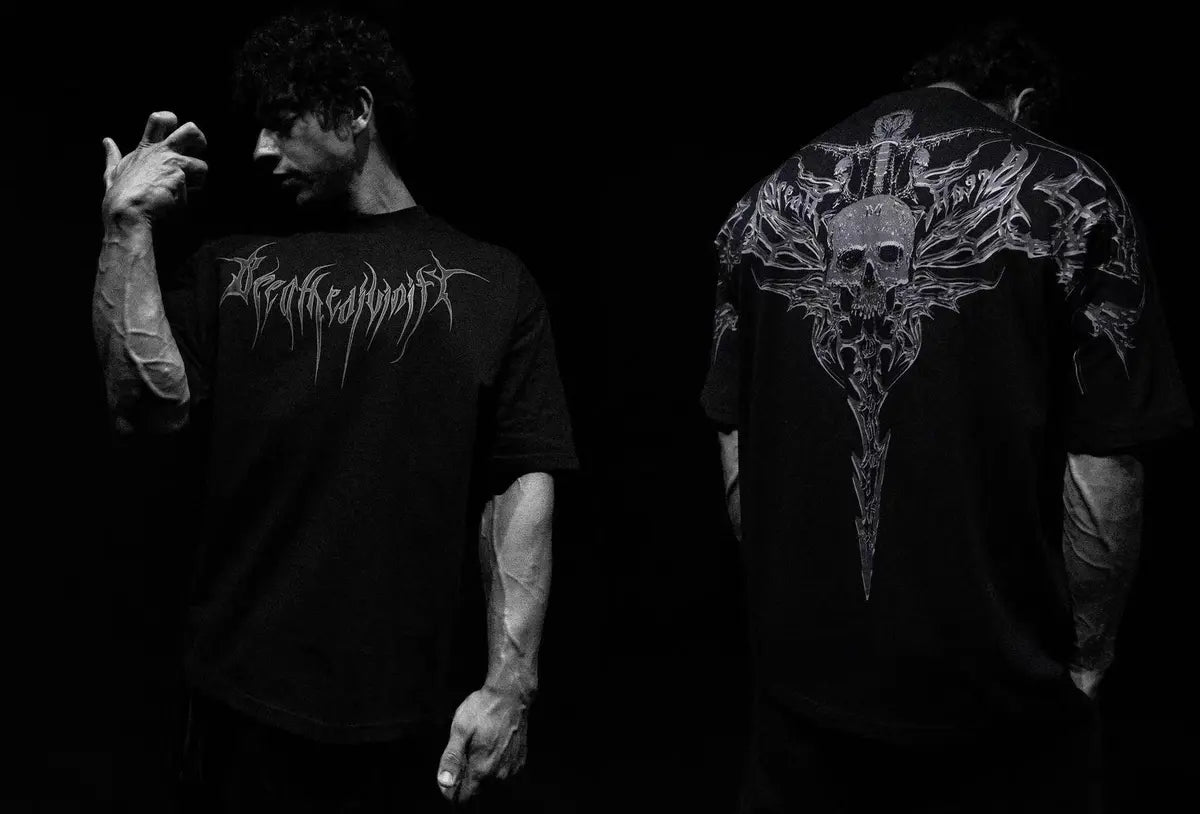 Summer Skull Cross Print Men's T-Shirt