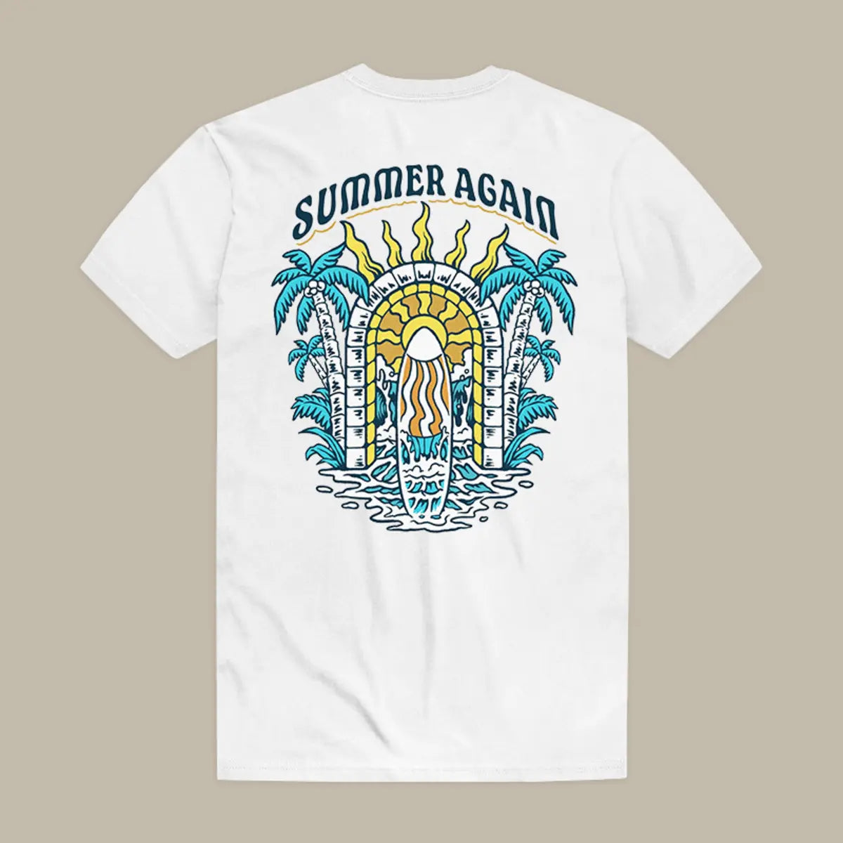 Summer Again Printed Men's T-shirt