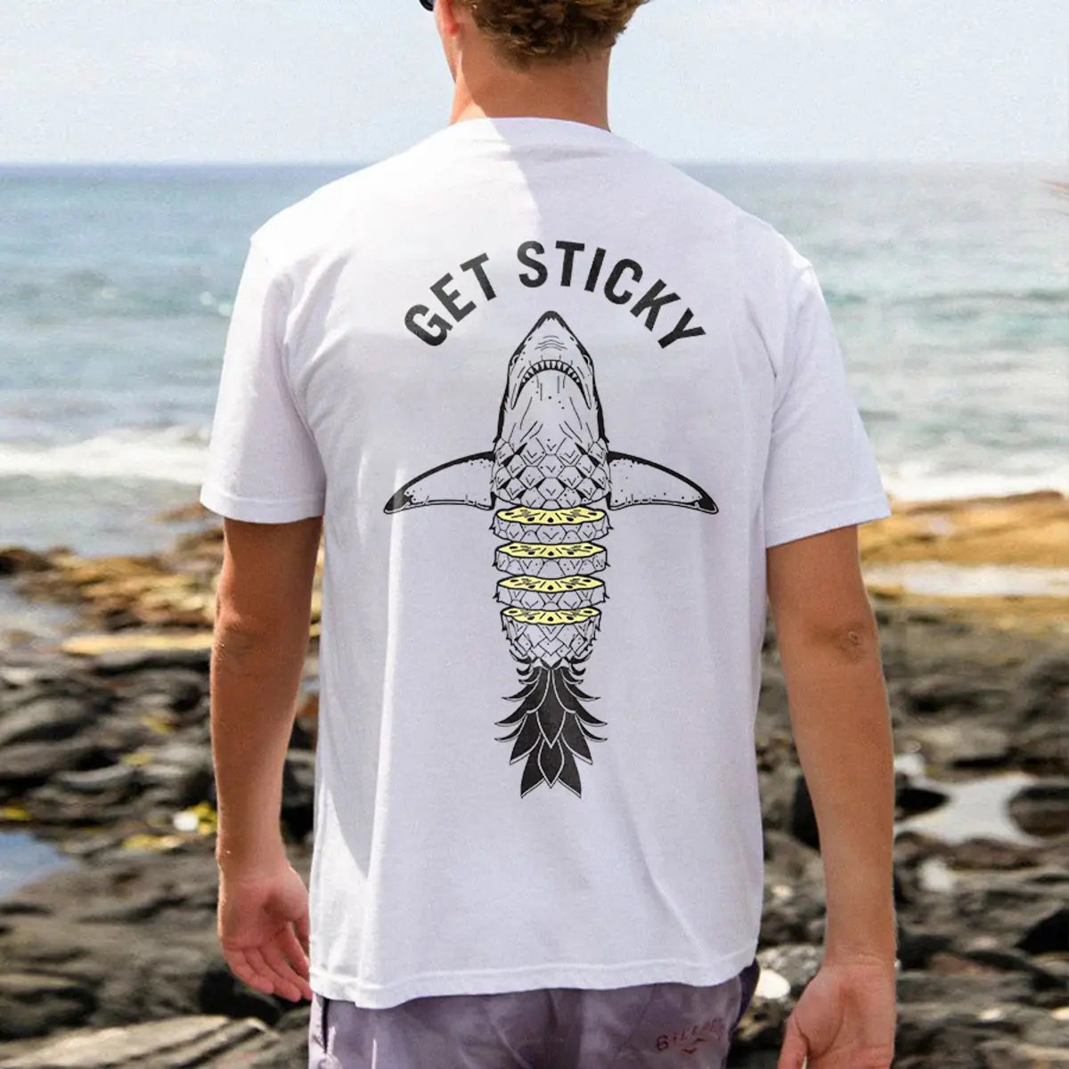 Get Sticky Fish Printed Men's T-shirt